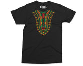 Traditional Dashiki T-shirt Fashion Design African Traditional Printed Cotton Tribal Art African Spirit Dashiki T-shirts Unisex